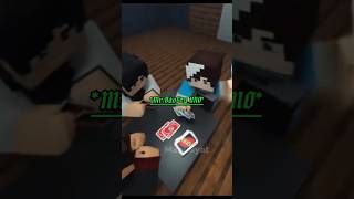 Ae tôi Minecraft 🏞️ UNO♠️♣️♥️♦️ Animation minecraftshorts uno hai animation [upl. by Aicileb]