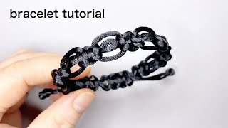 string bracelet tutorial easy handmade bracelet with thread homemade bracelet easy and beautiful [upl. by Hickie]