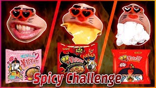 SPICY BULDAK Chicken Noodle CHALLENGE🔥 12000SHU ASMR MUKBANG eating show 불닭볶음면 챌린지 スパイシーチャレンジ [upl. by Aurita]