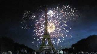 14th July Celebration Paris Fireworks [upl. by Ralyks]