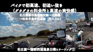 バイクで初高速道路と初追い越し。グタグタの料金所と高速の爽快感を味わう【Honda VT400S】 [upl. by Cairistiona32]