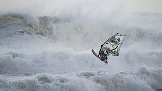 Windsurfing through hurricane conditions  Red Bull Storm Chase Final 2014 [upl. by Astrahan567]