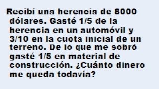 Como resolver problemas de fracciones de secundaria [upl. by Bartel311]