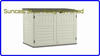 REVIEW 2024 Suncast StowAway 6x4 Shed ESSENTIAL details [upl. by Bebe224]