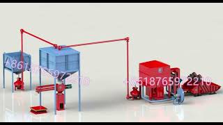 Integral elevator for sand reclamation system reclamation system cold sand plant [upl. by Oralie]