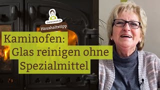 So einfach sauber ganz ohne SpezialReinigungsmittel Glasfenster am Kaminofen reinigen [upl. by Curr]