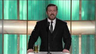 Golden Globes 2011  Ricky Gervais Opening Monologue [upl. by Kenlee]