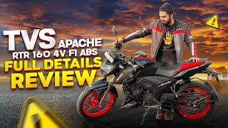 TVS Apache RTR 160 4V fi ABS full details Review  WEN Vlogs [upl. by Neelrad]