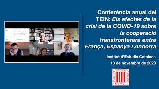 Conferència anual TEIN Els efectes de la crisi de la COVID19 sobre la cooperació transfronterera [upl. by Codel550]