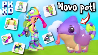 PK XD EVOLUÍ O NOVO PET CAMALEÃO ATÉ O NÍVEL 5 E TESTEI O NOVO OUTFIT DA NOVA ATUALIZAÇÃO PETER TOYS [upl. by Furie]