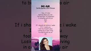 Jordin Sparks Chris Brown  No Air Lyrics shorts [upl. by Otilesoj]