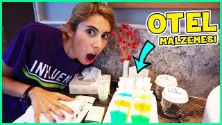 Otel Odasındaki Malzemeler ile Gizli Slime Challenge Dila Kent [upl. by Crosby]