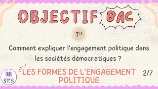 BAC Cours Engagement Politique  Les formes de lengagement politique [upl. by Goodrich137]