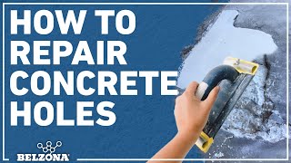 How To Fill Concrete Holes  Epoxy Concrete Repair LARGE With Belzona 4154 [upl. by Mccarty484]