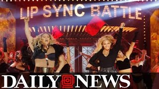 Beyoncé Channing Tatum Run the World in Epic ‘Lip Sync Battle’ Performance [upl. by Yakcm293]