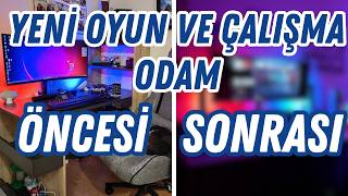 YENİ ÇALIŞMA MASAM ve EKİPMANLARIM Yeni oyun masam karşınızda Youtube video dekorum [upl. by Hyacinthie]