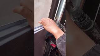 Folding track door assembly process Good tools and machinery make work easy [upl. by Maharg]