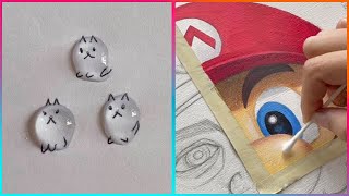 Easy Art TIPS amp HACKS That Work Extremely Well ▶6 [upl. by Kimberli]