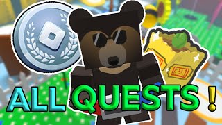 ALL SUN BEAR QUESTS 13 ☀️ GET ALL SILVER TOKENS 🥈 Bee Swarm Roblox Games Event 2024 [upl. by Walcott652]