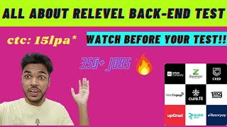 ALL ABOUT RELEVEL BACKEND TEST  QUESTIONS  PRO TIPS  SYLLABUS [upl. by Viradis]