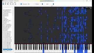 nomico  Bad Apple WAV to MIDI visualized in PFA 44830 notes [upl. by Mcgray82]