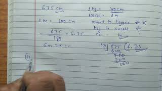 Convert the following lengths into metres and centimetres [upl. by Neeham]