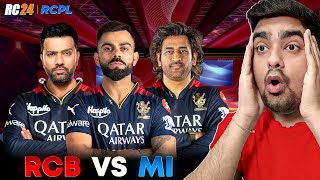 VIRAT And ROHIT OPENING RCB Vs MI RCPL RC 24 Real Cricket 24 HARD MODE [upl. by Edniya]