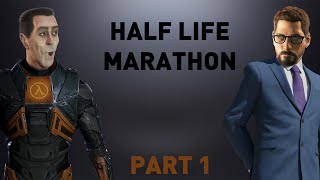 HALF  LIFE MARATHON BEGINS  HALF LIFE 1 HARD MODE NO ARMOR CHALLENGE [upl. by Adnilreh738]