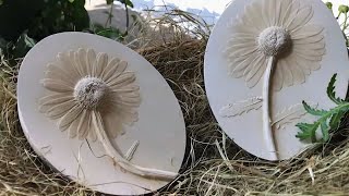 BasRelief Botanical Plaster Casting Art  Klever Art Inspired by Scandinavian Nature [upl. by Ahseikan467]