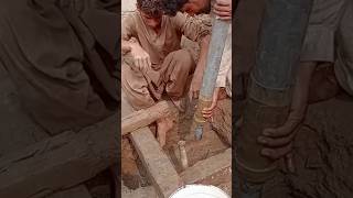 Water Pump Installation boreholedrilling shortvideo [upl. by Zapot]