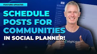 Schedule Posts for Communities in Social Planner [upl. by Edijabab]