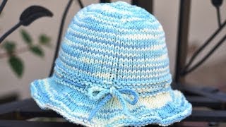 How to Knit a Sun Hat [upl. by Tybie]