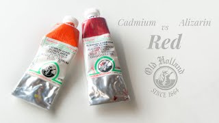 Alizarin Crimson vs Cadmium Red Scarlet [upl. by Honor]