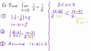 Formal Definition of a Limit Example 3 [upl. by Lytton]