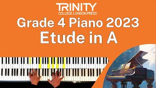 TRINITY Grade 4 Piano 2023  Etude in A no 10 from 25 études faciles op 50 Farrenc [upl. by Abisia]