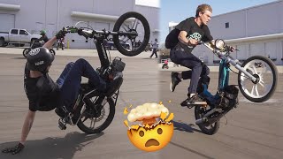 Riding with the WORLDS BEST MOPED STUNTERS [upl. by Rhody644]