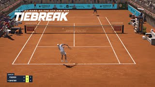 TIEBREAK  Roger Federer Vs Grigor Dimitrov I Madrid Masters I Expert Difficulty PS5 [upl. by Maclaine]