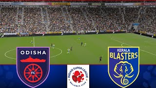 Odisha FC vs Kerala Blasters FC  ISL 202425  eFootball Match [upl. by Kristy223]