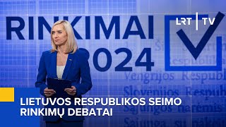 LR Seimo rinkimų debatai  20240925 [upl. by Ahsirtak]