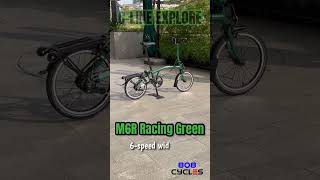 Brompton CLine Explore MidHandlebar With Rack M6R Racing Green 2023 [upl. by Lynnea]