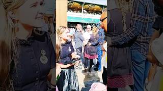 NO COMMENT just Oktoberfest BeeR DrinkinH Queue in Munich 4k adventure travel love [upl. by Henri288]