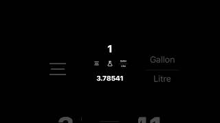 How To Convert Gallons To Liters  MiKm iOS [upl. by Ebbie550]