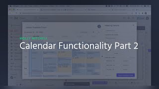 Calendar Functionality Part 2 [upl. by Zednanreh261]