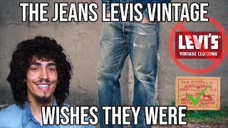 THE JEANS LEVIS WISH THEY WERE  TCB 50s Raw Selvedge Denim [upl. by Mandell]