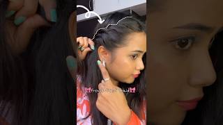 🎀french twist braid🎀telugu hairstyle frenchbraid hairstyles 1million shorts youtubeshorts [upl. by Mini]