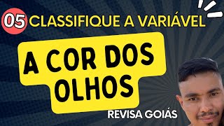 Classifique as variáveis a seguir QUALITATIVA E QUANTITATIVA REVISA GOIÁS 3° ano Professor Euler [upl. by Brianna]