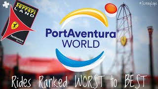 Ranking EVERY PortAventura World Ride from WORST to BEST inc Ferrari Land [upl. by Nella618]