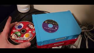 What happens if you put a GameCube disc in a Family Edition Wii RVL101 with swapped motherboard [upl. by Ateloiv337]