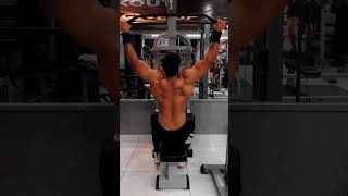 Back lat pulldown for VTaper back 🔥 fitness motivation [upl. by Eymaj]