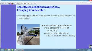 AICE Geo 14 Human Impact on Groundwater [upl. by Tneicniv]